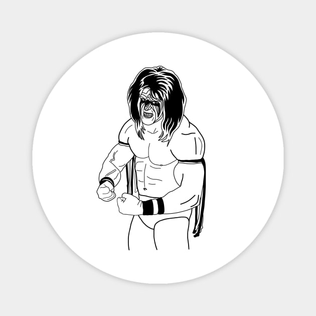 Ultimate Warrior Magnet by 8mmattire